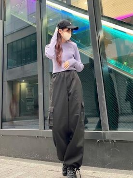 「コーディネート」｜「アイテム（キャップ）」を使った、INGNI（イング）さん（レディース・159cm）の秋コーディネート