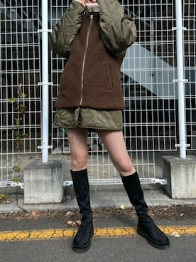 「キルトジャケット」｜「アイテム（ブルゾン）」を使った、INGNI（イング）さん（レディース・164cm）の秋コーディネート