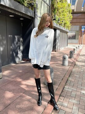 「コーディネート」｜「アイテム（スウェット）」を使った、INGNI（イング）さん（レディース・159cm）の秋コーディネート
