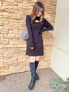 INGNI（イング）さん（レディース・154cm）の冬コーディネート