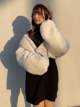 「INGNI（イング）のアイテム（その他アウター）」を使った、INGNI（イング）さん（レディース・148cm）の冬コーディネート