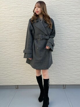「INGNI（イング）のアイテム（その他アウター）」を使った、INGNI（イング）さん（レディース・159cm）の冬コーディネート