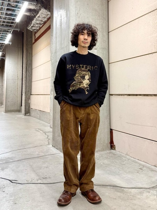 ちゃくさ様　ヒステリックグラマー バックアップリケ スウェットM 黒 HYSTERIC GLAMOUR - [ラスト1点 サイズXL] WOMAN HEADバックアップリケ