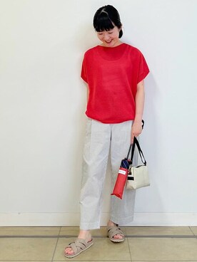 「オンオフ兼用」｜「アイテム（その他）」を使った、natsukiさん（レディース・156cm）の夏コーディネート