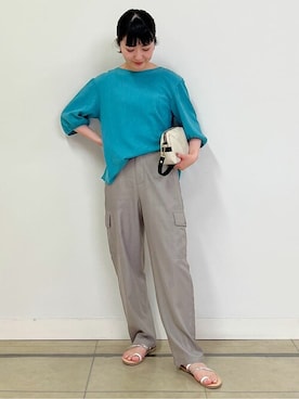 「Jack Gomme（ジャックゴム）のアイテム」を使った、natsukiさん（レディース・156cm）の夏コーディネート