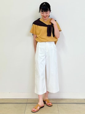 「eness（エネス）のアイテム」を使った、natsukiさん（レディース・156cm）の夏コーディネート