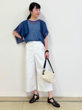 「Jack Gomme（ジャックゴム）のアイテム」を使った、natsukiさん（レディース・156cm）の夏コーディネート