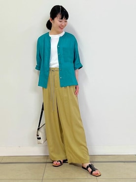 「eness（エネス）のアイテム」を使った、natsukiさん（レディース・156cm）の夏コーディネート