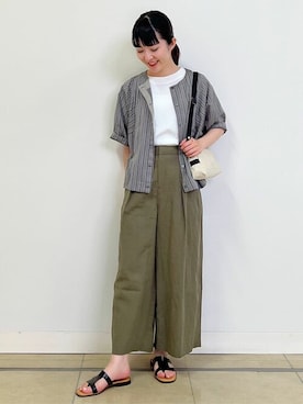 「eness（エネス）のアイテム」を使った、natsukiさん（レディース・156cm）の夏コーディネート