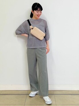 「Jack Gomme（ジャックゴム）のアイテム」を使った、natsukiさん（レディース・156cm）の夏コーディネート