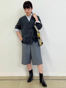 「Jack Gomme（ジャックゴム）のアイテム」を使った、natsukiさん（レディース・156cm）の秋コーディネート
