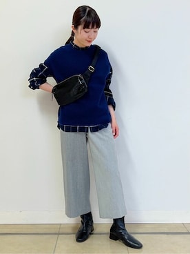 「Jack Gomme（ジャックゴム）のアイテム」を使った、natsukiさん（レディース・156cm）の秋コーディネート