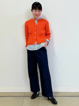 「chausser（ショセ）のアイテム」を使った、natsukiさん（レディース・156cm）の冬コーディネート