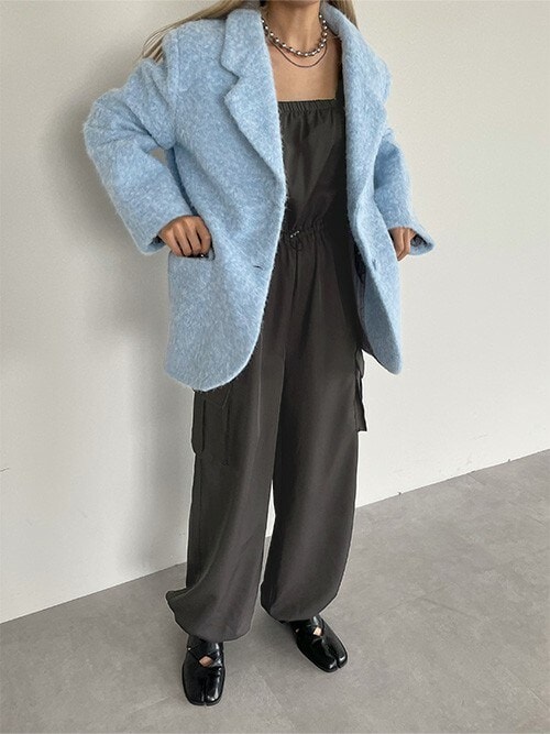 フェイクウールジャケット（テーラードジャケット）｜miette（ミエット