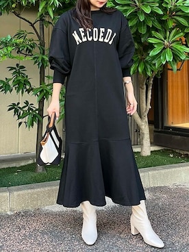 「Bou Jeloud（ブージュルード）のアイテム（シューズ）」を使った、Bab pressさん（レディース・164cm）の冬コーディネート