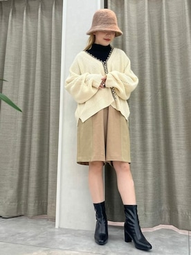 「Bou Jeloud（ブージュルード）のアイテム（シューズ）」を使った、Bab pressさん（レディース・152cm）の冬コーディネート