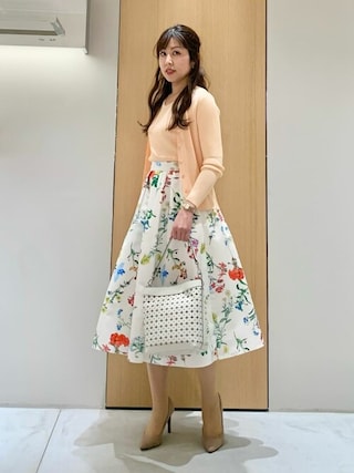 ANAYI（アナイ）の「ボタニカルプリントタックスカート