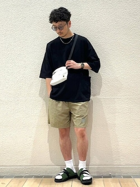 「HINSON」｜飯野さん（メンズ・170cm）の夏コーディネート