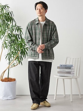 「SHIPS any（シップス エニィ）のアイテム（ブルゾン）」を使った、飯野さん（メンズ・170cm）の夏コーディネート