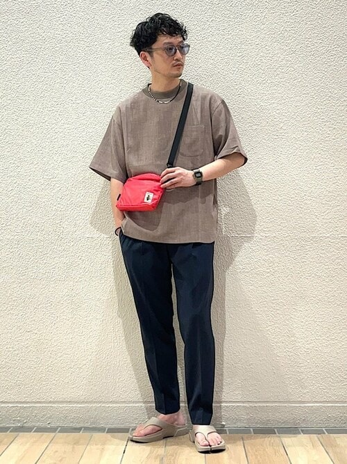 SHIPS any: COOLMAX（R) 1タック アンクル テーパード パンツ ＜セットアップ対応＞◇