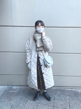 「韓国好きな人と繋がりたい」｜「アイテム（その他アウター）」を使った、리나𓂃𓂂𓏸さん（レディース・153cm）の冬コーディネート