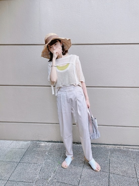 리나𓂃𓂂𓏸さん（レディース・153cm）の夏コーディネート