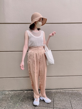 리나𓂃𓂂𓏸さん（レディース・154cm）の夏コーディネート