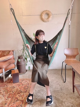 「韓国ファッション」｜「アイテム（サロペット/オーバーオール）」を使った、리나𓂃𓂂𓏸さん（レディース・154cm）の夏コーディネート