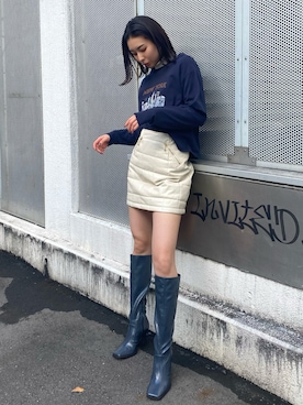 「REDYAZEL（レディアゼル）のアイテム」を使った、MIOさん（レディース・163cm）の冬コーディネート