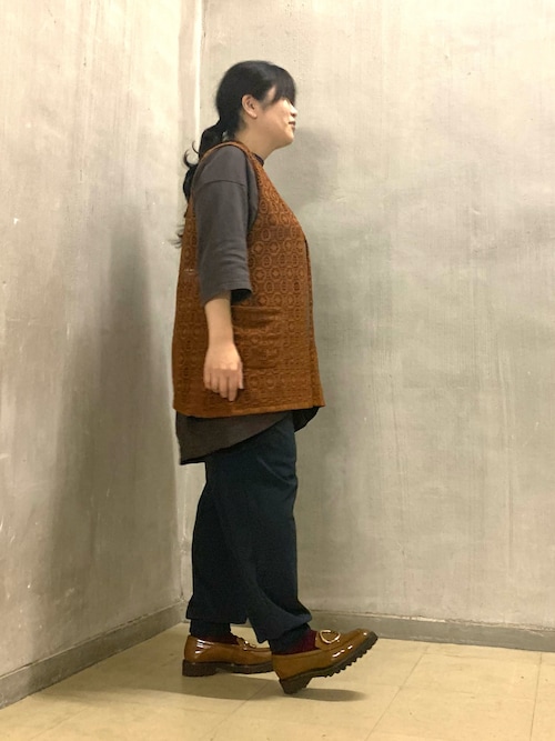 HIMIKO ブラウン ローファー 厚底 リングモチーフローファー/631305 セール】【Made in Japan】【撥水】リングモチーフトラック
