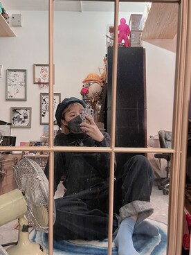 「initial（イニシャル）のアイテム（帽子）」を使った、y.an inkさん（レディース・164cm）の春コーディネート
