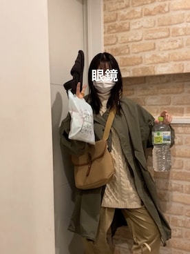 「黒髪」｜「アイテム（モッズコート）」を使った、nnagi21さん（レディース・158cm）の冬コーディネート