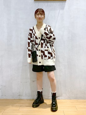 「Dr. Martens（ドクターマーチン）のアイテム」を使った、ゆきほさん（骨格ナチュラル・レディース・159cm）の秋コーディネート