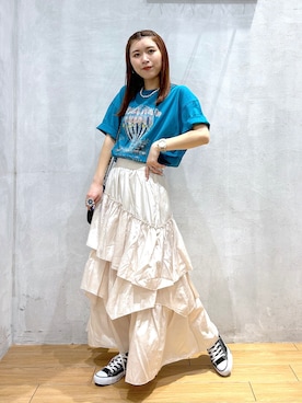 「PAGEBOY（ページボーイ）のアイテム」を使った、ゆきほさん（レディース・159cm）の夏コーディネート