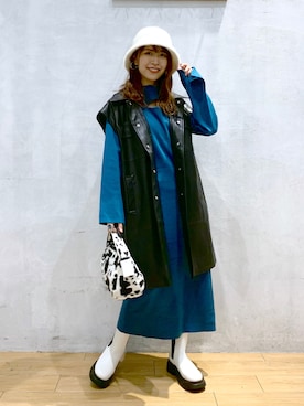「PAGEBOY（ページボーイ）のアイテム（ジャケット/アウター）」を使った、ゆきほさん（骨格ナチュラル・レディース・159cm）の秋コーディネート