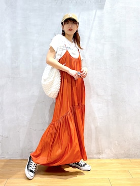 「CONVERSE（コンバース）のアイテム」を使った、ゆきほさん（骨格ナチュラル・レディース・159cm）の春コーディネート