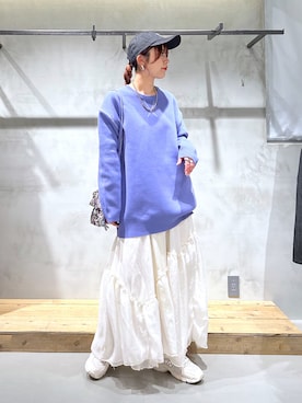 「NEW BALANCE（ニューバランス）のアイテム」を使った、ゆきほさん（骨格ナチュラル・レディース・159cm）の春コーディネート