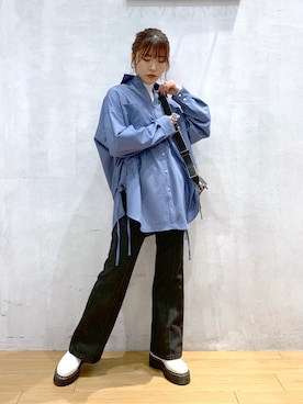 「Dr. Martens（ドクターマーチン）のアイテム」を使った、ゆきほさん（骨格ナチュラル・レディース・159cm）の春コーディネート