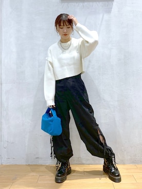 「Dr. Martens（ドクターマーチン）のアイテム」を使った、ゆきほさん（骨格ナチュラル・レディース・159cm）の秋コーディネート