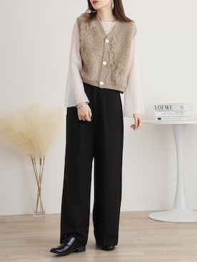 「FUNALIVE（ファンアライブ）のアイテム（トップス）」を使った、funalive_womenさん（レディース・170cm）の秋コーディネート