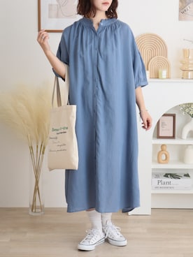 「mitis（ミティス）のアイテム（ワンピース/ドレス）」を使った、funalive_womenさん（レディース・156cm）の春コーディネート