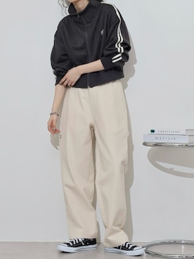 「ペインターパンツ」｜「アイテム（ブルゾン）」を使った、funalive_womenさん（レディース・170cm）の冬コーディネート