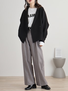 「Bonjour Sagan（ボンジュールサガン）のアイテム（Tシャツ/カットソー）」を使った、funalive_womenさん（レディース・170cm）の秋コーディネート