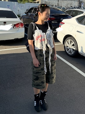 「アイテム（スウェットパンツ）」を使った、アルビさん（レディース・154cm）の秋コーディネート