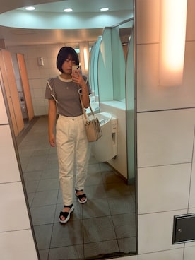 「rps（アールピーエス）のアイテム（パンツ）」を使った、sakurasaku3938さん（レディース・167cm）の秋コーディネート