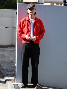 「WHITE'S BOOTS（ホワイツブーツ）のアイテム」を使った、髙橋さん（メンズ・177cm）の冬コーディネート