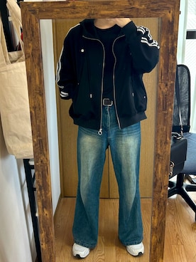 「ADRER（アドラー）のアイテム（ブルゾン）」を使った、メタさん（メンズ・178cm）の春コーディネート