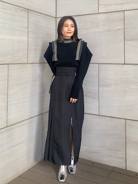 石渡菜月さん（レディース・158cm）の秋コーディネート