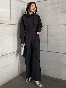 石渡菜月さん(レディース・158cm)の冬コーディネート