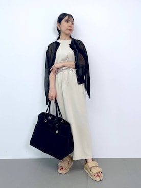 「BARNYARDSTORM」｜なーさん（レディース・156cm）の夏コーディネート